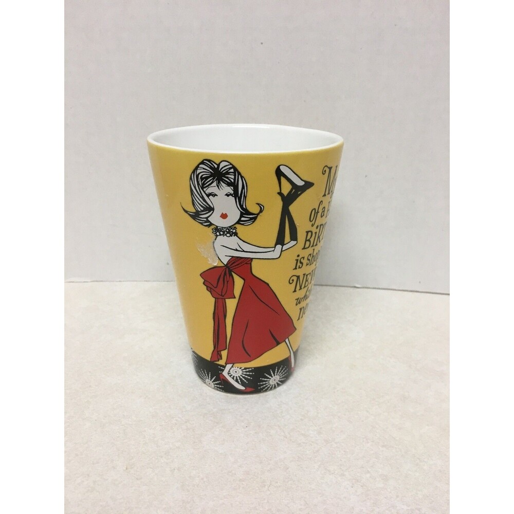 Hallmark Coffee Mug My Idea of a Happy Birthday is Shopping For New Shoes ....